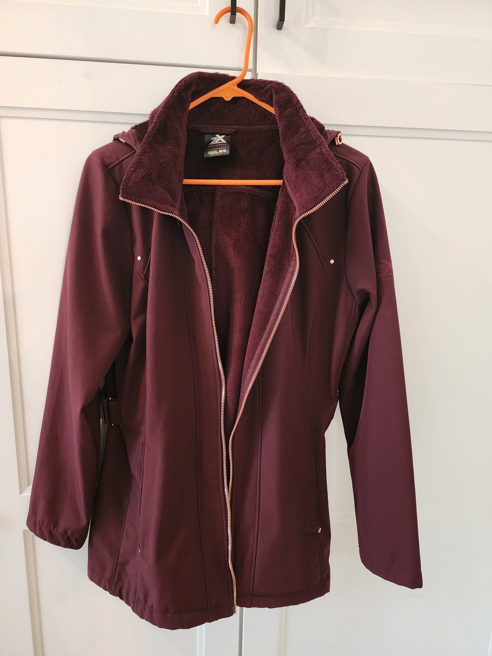 ZeroXposur Women's Teddy-Lined Jacket in Plum